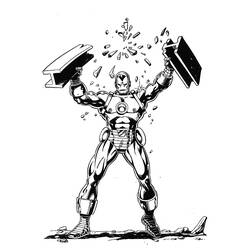 Dibujo para colorear: Hombre de Hierro (Superhéroes y Supervillanos) #80539 - Dibujos para Colorear e Imprimir Gratis