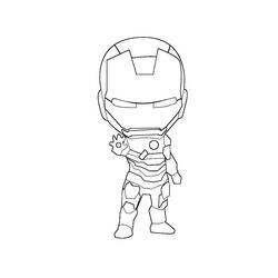 Dibujo para colorear: Hombre de Hierro (Superhéroes y Supervillanos) #80541 - Dibujos para Colorear e Imprimir Gratis
