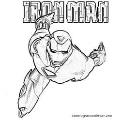 Dibujo para colorear: Hombre de Hierro (Superhéroes y Supervillanos) #80543 - Dibujos para Colorear e Imprimir Gratis