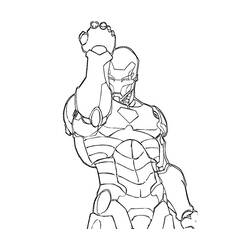Dibujo para colorear: Hombre de Hierro (Superhéroes y Supervillanos) #80545 - Dibujos para Colorear e Imprimir Gratis