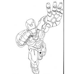 Dibujo para colorear: Hombre de Hierro (Superhéroes y Supervillanos) #80550 - Dibujos para Colorear e Imprimir Gratis