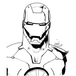 Dibujo para colorear: Hombre de Hierro (Superhéroes y Supervillanos) #80551 - Dibujos para Colorear e Imprimir Gratis