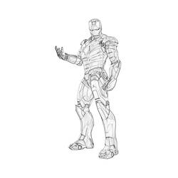 Dibujo para colorear: Hombre de Hierro (Superhéroes y Supervillanos) #80563 - Dibujos para Colorear e Imprimir Gratis