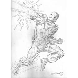 Dibujo para colorear: Hombre de Hierro (Superhéroes y Supervillanos) #80571 - Dibujos para Colorear e Imprimir Gratis