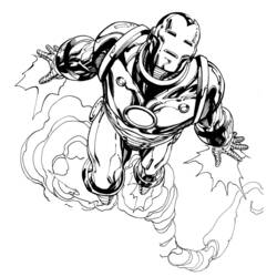 Dibujo para colorear: Hombre de Hierro (Superhéroes y Supervillanos) #80584 - Dibujos para Colorear e Imprimir Gratis