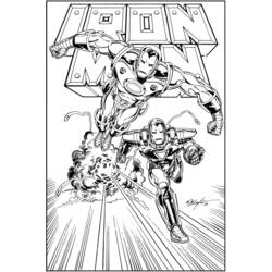 Dibujo para colorear: Hombre de Hierro (Superhéroes y Supervillanos) #80587 - Dibujos para Colorear e Imprimir Gratis