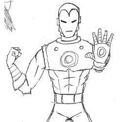 Dibujo para colorear: Hombre de Hierro (Superhéroes y Supervillanos) #80589 - Dibujos para Colorear e Imprimir Gratis