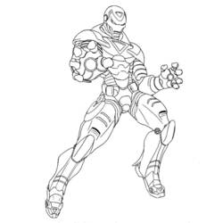 Dibujo para colorear: Hombre de Hierro (Superhéroes y Supervillanos) #80591 - Dibujos para Colorear e Imprimir Gratis