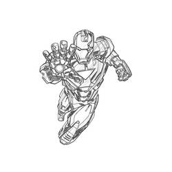 Dibujo para colorear: Hombre de Hierro (Superhéroes y Supervillanos) #80595 - Dibujos para Colorear e Imprimir Gratis