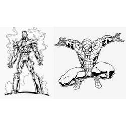 Dibujo para colorear: Hombre de Hierro (Superhéroes y Supervillanos) #80598 - Dibujos para Colorear e Imprimir Gratis