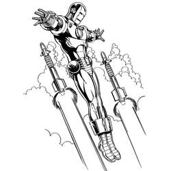 Dibujo para colorear: Hombre de Hierro (Superhéroes y Supervillanos) #80599 - Dibujos para Colorear e Imprimir Gratis