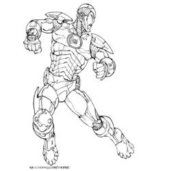 Dibujo para colorear: Hombre de Hierro (Superhéroes y Supervillanos) #80600 - Dibujos para Colorear e Imprimir Gratis