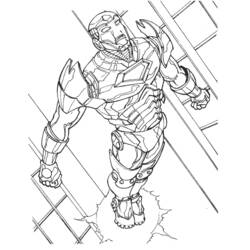 Dibujo para colorear: Hombre de Hierro (Superhéroes y Supervillanos) #80602 - Dibujos para Colorear e Imprimir Gratis