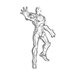 Dibujo para colorear: Hombre de Hierro (Superhéroes y Supervillanos) #80603 - Dibujos para Colorear e Imprimir Gratis