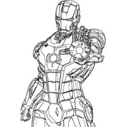 Dibujo para colorear: Hombre de Hierro (Superhéroes y Supervillanos) #80605 - Dibujos para Colorear e Imprimir Gratis