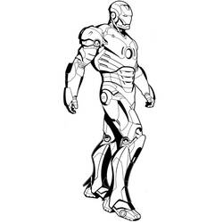 Dibujo para colorear: Hombre de Hierro (Superhéroes y Supervillanos) #80608 - Dibujos para Colorear e Imprimir Gratis
