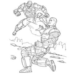 Dibujo para colorear: Hombre de Hierro (Superhéroes y Supervillanos) #80610 - Dibujos para Colorear e Imprimir Gratis