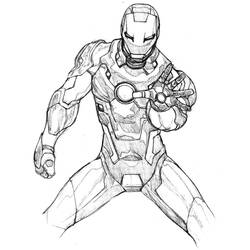 Dibujo para colorear: Hombre de Hierro (Superhéroes y Supervillanos) #80627 - Dibujos para Colorear e Imprimir Gratis