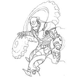 Dibujo para colorear: Hombre de Hierro (Superhéroes y Supervillanos) #80652 - Dibujos para Colorear e Imprimir Gratis