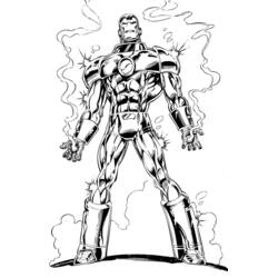 Dibujo para colorear: Hombre de Hierro (Superhéroes y Supervillanos) #80657 - Dibujos para Colorear e Imprimir Gratis