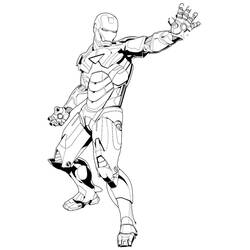 Dibujo para colorear: Hombre de Hierro (Superhéroes y Supervillanos) #80663 - Dibujos para Colorear e Imprimir Gratis