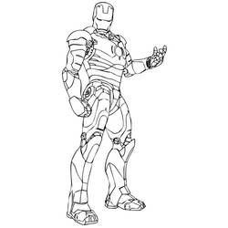 Dibujo para colorear: Hombre de Hierro (Superhéroes y Supervillanos) #80667 - Dibujos para Colorear e Imprimir Gratis