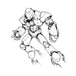 Dibujo para colorear: Hombre de Hierro (Superhéroes y Supervillanos) #80672 - Dibujos para Colorear e Imprimir Gratis