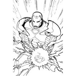 Dibujo para colorear: Hombre de Hierro (Superhéroes y Supervillanos) #80687 - Dibujos para Colorear e Imprimir Gratis