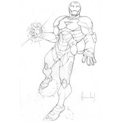 Dibujo para colorear: Hombre de Hierro (Superhéroes y Supervillanos) #80695 - Dibujos para Colorear e Imprimir Gratis