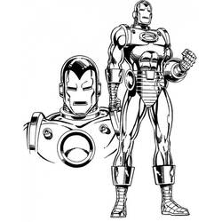 Dibujo para colorear: Hombre de Hierro (Superhéroes y Supervillanos) #80703 - Dibujos para Colorear e Imprimir Gratis