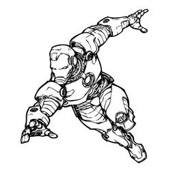 Dibujo para colorear: Hombre de Hierro (Superhéroes y Supervillanos) #80704 - Dibujos para Colorear e Imprimir Gratis
