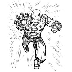 Dibujo para colorear: Hombre de Hierro (Superhéroes y Supervillanos) #80710 - Dibujos para Colorear e Imprimir Gratis