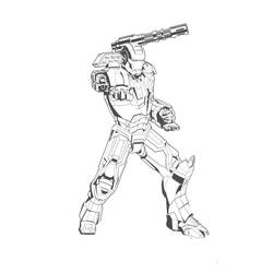 Dibujo para colorear: Hombre de Hierro (Superhéroes y Supervillanos) #80716 - Dibujos para Colorear e Imprimir Gratis