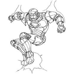 Dibujo para colorear: Hombre de Hierro (Superhéroes y Supervillanos) #80718 - Dibujos para Colorear e Imprimir Gratis