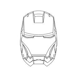 Dibujo para colorear: Hombre de Hierro (Superhéroes y Supervillanos) #80720 - Dibujos para Colorear e Imprimir Gratis