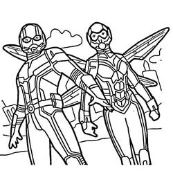 Dibujo para colorear: Hombre Hormiga (Superhéroes y Supervillanos) #206490 - Dibujos para Colorear e Imprimir Gratis