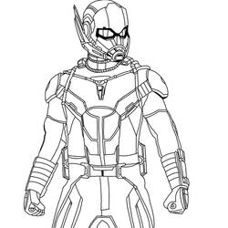 Dibujo para colorear: Hombre Hormiga (Superhéroes y Supervillanos) #206514 - Dibujos para Colorear e Imprimir Gratis