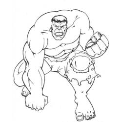 Dibujo para colorear: Hulk (Superhéroes y Supervillanos) #79012 - Dibujos para Colorear e Imprimir Gratis