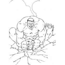 Dibujo para colorear: Hulk (Superhéroes y Supervillanos) #79015 - Dibujos para Colorear e Imprimir Gratis