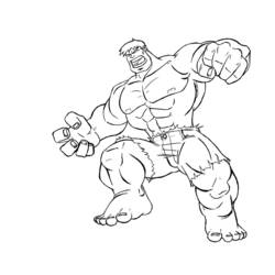Dibujo para colorear: Hulk (Superhéroes y Supervillanos) #79016 - Dibujos para Colorear e Imprimir Gratis