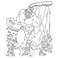 Dibujo para colorear: Hulk (Superhéroes y Supervillanos) #79018 - Dibujos para Colorear e Imprimir Gratis