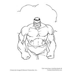 Dibujo para colorear: Hulk (Superhéroes y Supervillanos) #79020 - Dibujos para Colorear e Imprimir Gratis
