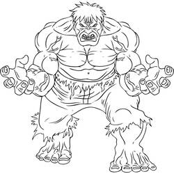 Dibujo para colorear: Hulk (Superhéroes y Supervillanos) #79031 - Dibujos para Colorear e Imprimir Gratis
