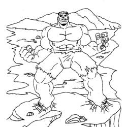 Dibujo para colorear: Hulk (Superhéroes y Supervillanos) #79039 - Dibujos para Colorear e Imprimir Gratis