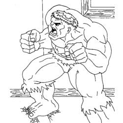 Dibujo para colorear: Hulk (Superhéroes y Supervillanos) #79048 - Dibujos para Colorear e Imprimir Gratis