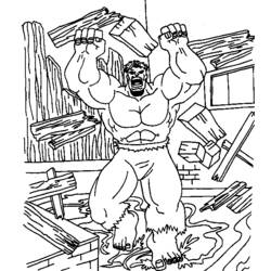 Dibujo para colorear: Hulk (Superhéroes y Supervillanos) #79056 - Dibujos para Colorear e Imprimir Gratis