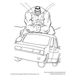 Dibujo para colorear: Hulk (Superhéroes y Supervillanos) #79063 - Dibujos para Colorear e Imprimir Gratis