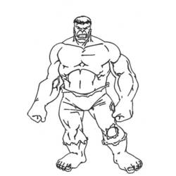 Dibujo para colorear: Hulk (Superhéroes y Supervillanos) #79069 - Dibujos para Colorear e Imprimir Gratis