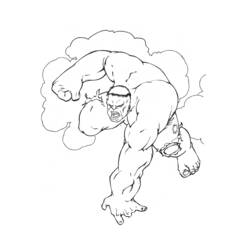 Dibujo para colorear: Hulk (Superhéroes y Supervillanos) #79075 - Dibujos para Colorear e Imprimir Gratis