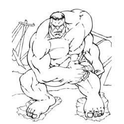 Dibujo para colorear: Hulk (Superhéroes y Supervillanos) #79097 - Dibujos para Colorear e Imprimir Gratis
